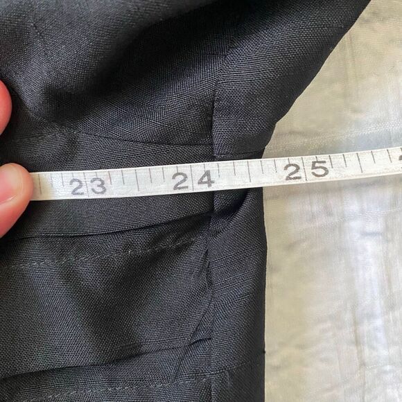 Bocci women XL 100% silk full zip jacket w/mock collar black - Picture 12 of 13